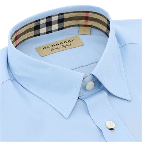 camicia uomo burberry azzurra|Camicie BURBERRY Uomo .